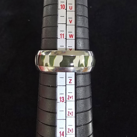 MENS 304 STAINLESS STEEL CAMOUFLAGE RING BAND \ SIZE 12 - Picture 5 of 9